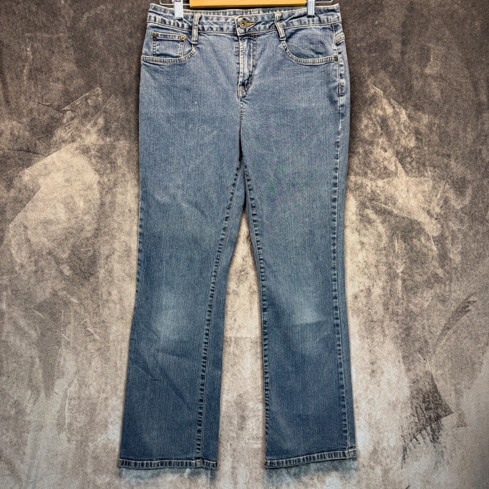 Cato Premium Jeans Womens Blue Straight 10P Petite Stretch Denim Casual